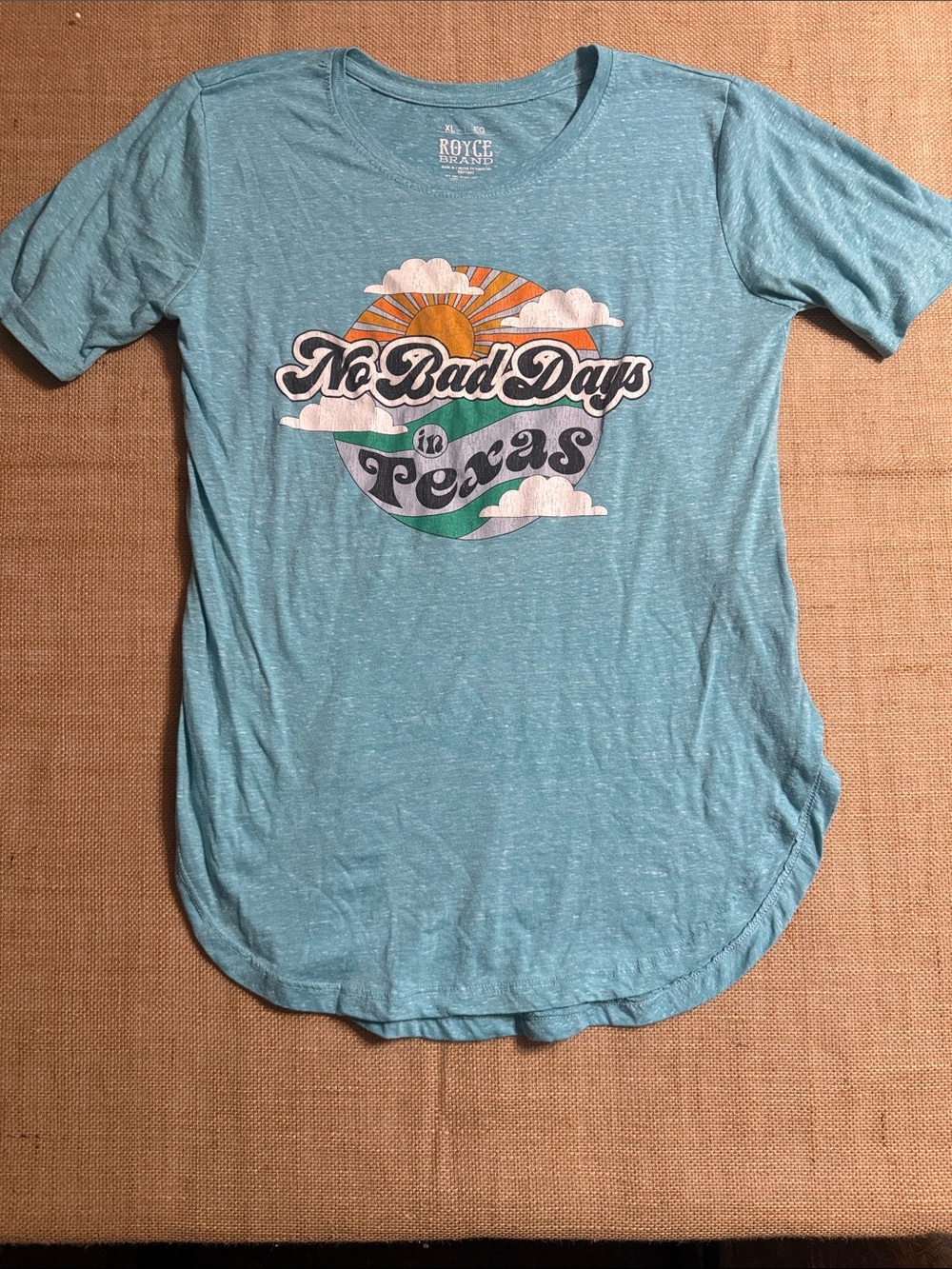 Royce Brand Women's 'No Bad Days in Texas' Light Teal Graphic Tee